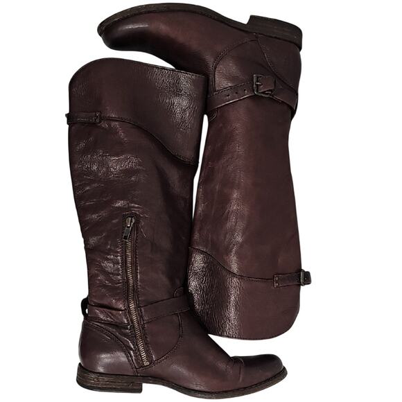 FRYE Phillip Riding Brown Equestrian Knee High Leather Boots Women's Size 10B - Picture 4 of 12